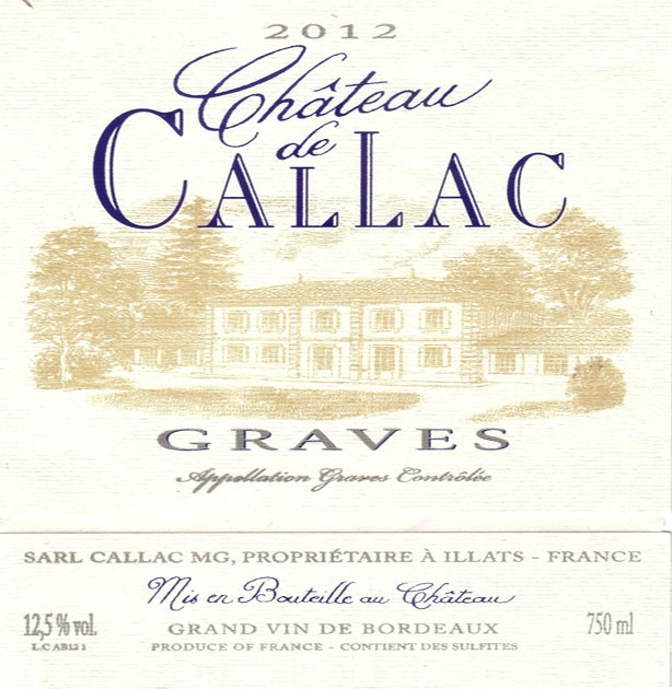 Chateau De Callac Graves Blanc