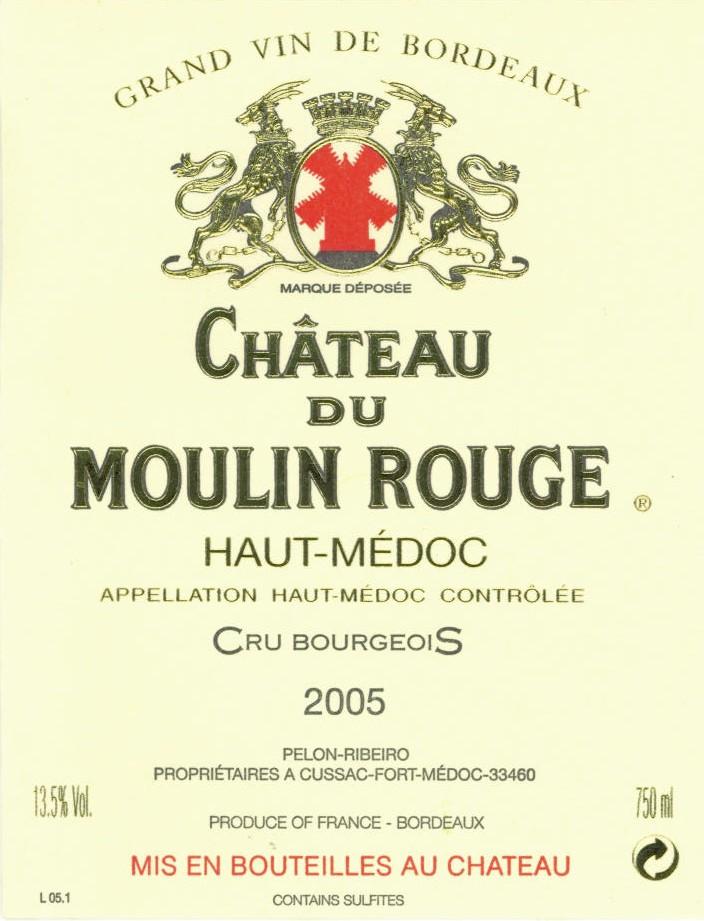 Moulin Rouge Grand Vin De Bordeaux