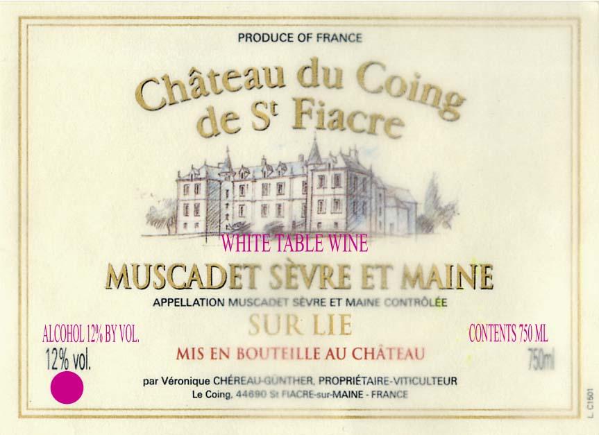 Muscadet Sèvre Et Maine Sur Lie