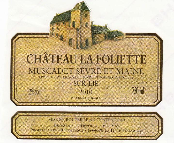 La Foliette Muscadet Sèvre Et Maine