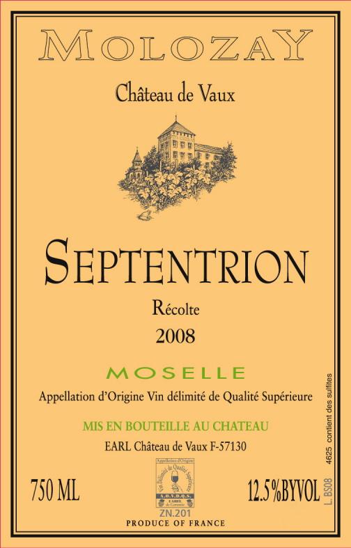 Château De Vaux Moselle Red Table Wine