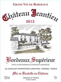 Château Jeantieu Bordeaux Supérieur