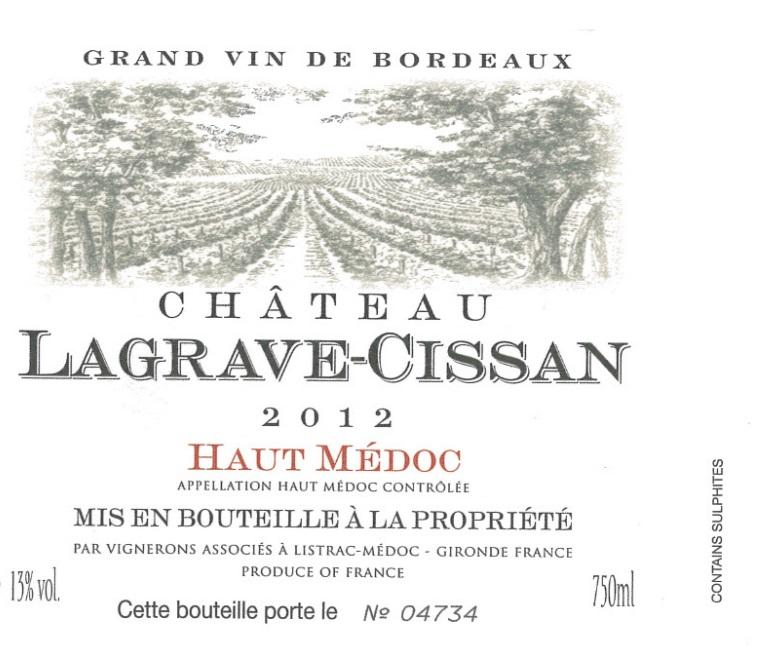Lagrave Cissan Red Wine