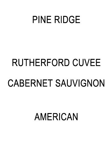 Rutherford Cuvee