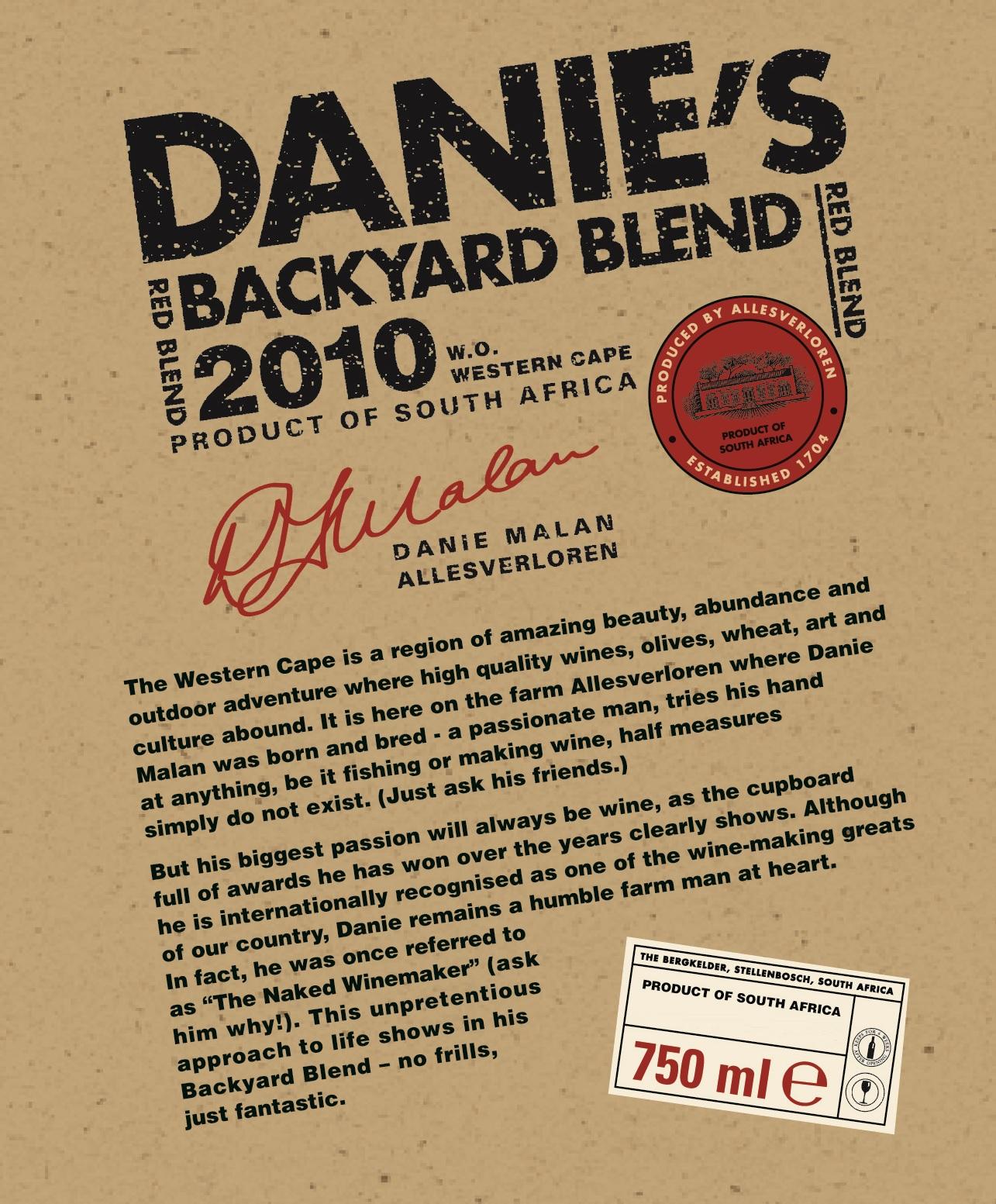 Danie's Backyard Blend