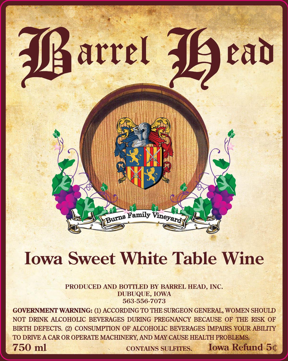 Iowa Sweet White Table Wine