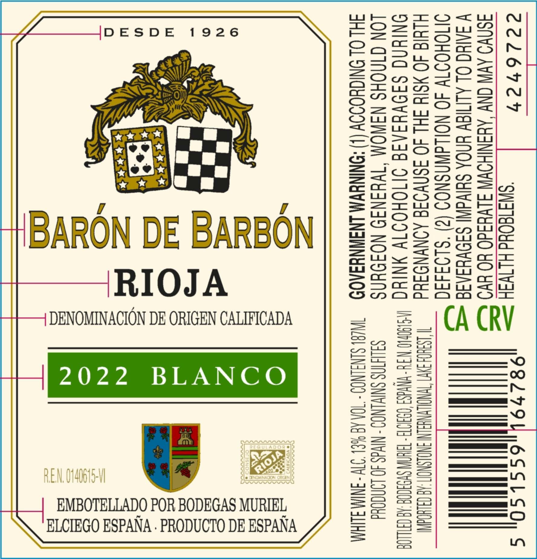 Barón De Barbón Rioja Blanco