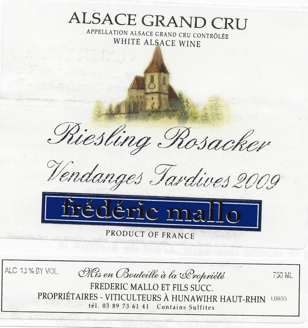Rosacker Vendanges Tardives