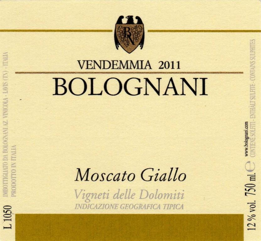 Moscato Giallo Vigneti Delle Dolomiti