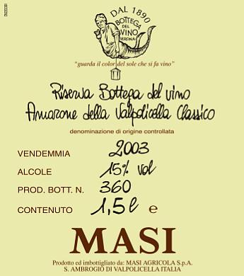 Riserva Bottega del Vino Amarone della Valpolicella Classico