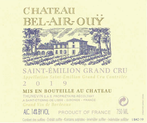 Bel - Air - Ouỳ Saint - Emilion Grand Cru