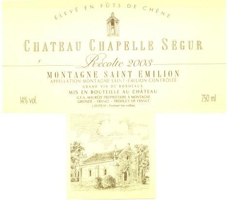 Chapelle Segur