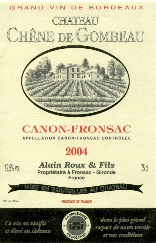 Château Chêne De Gombeau