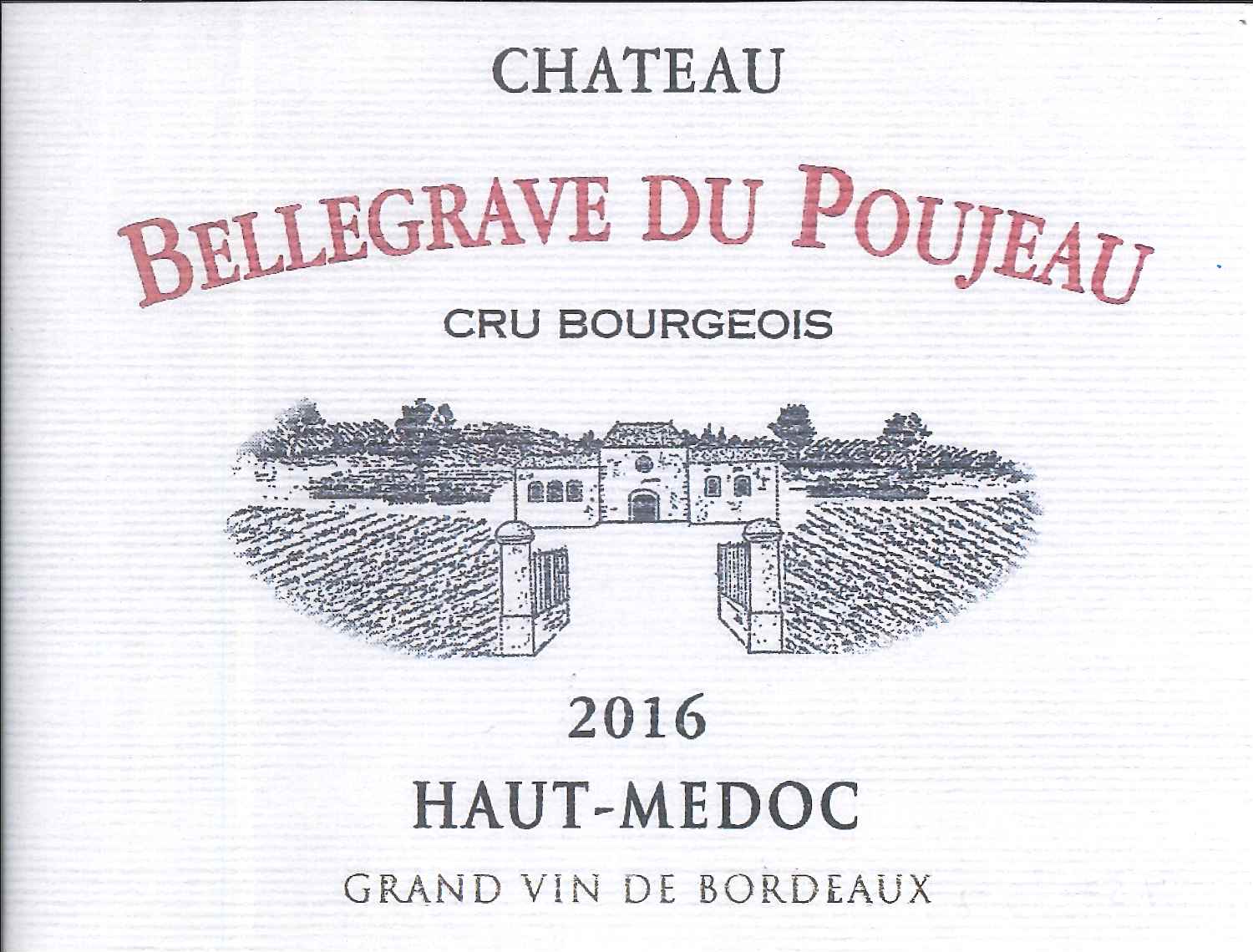 Bellegrave Du Poujeau Haut - Medoc Aoc