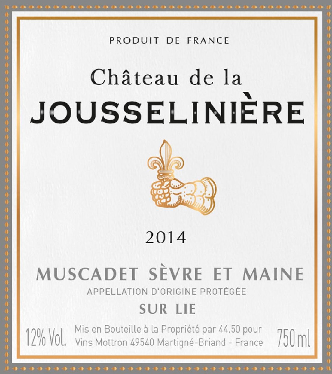 Château De La Jousselinière Muscadet Sèvre Et Maine