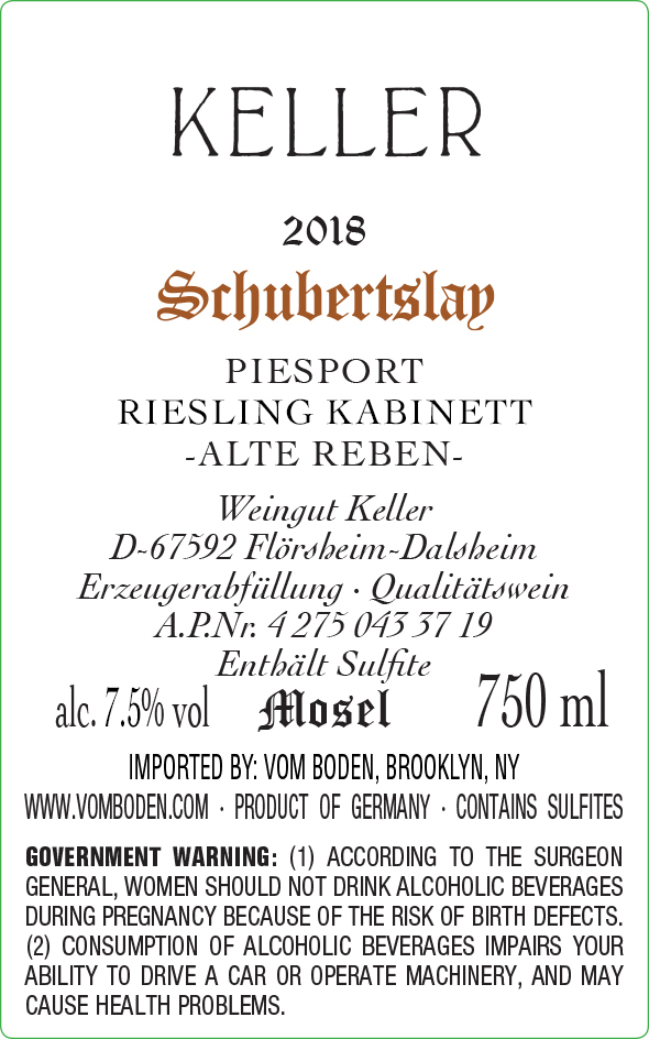 Schuberstlay Kabinett Alte Reben