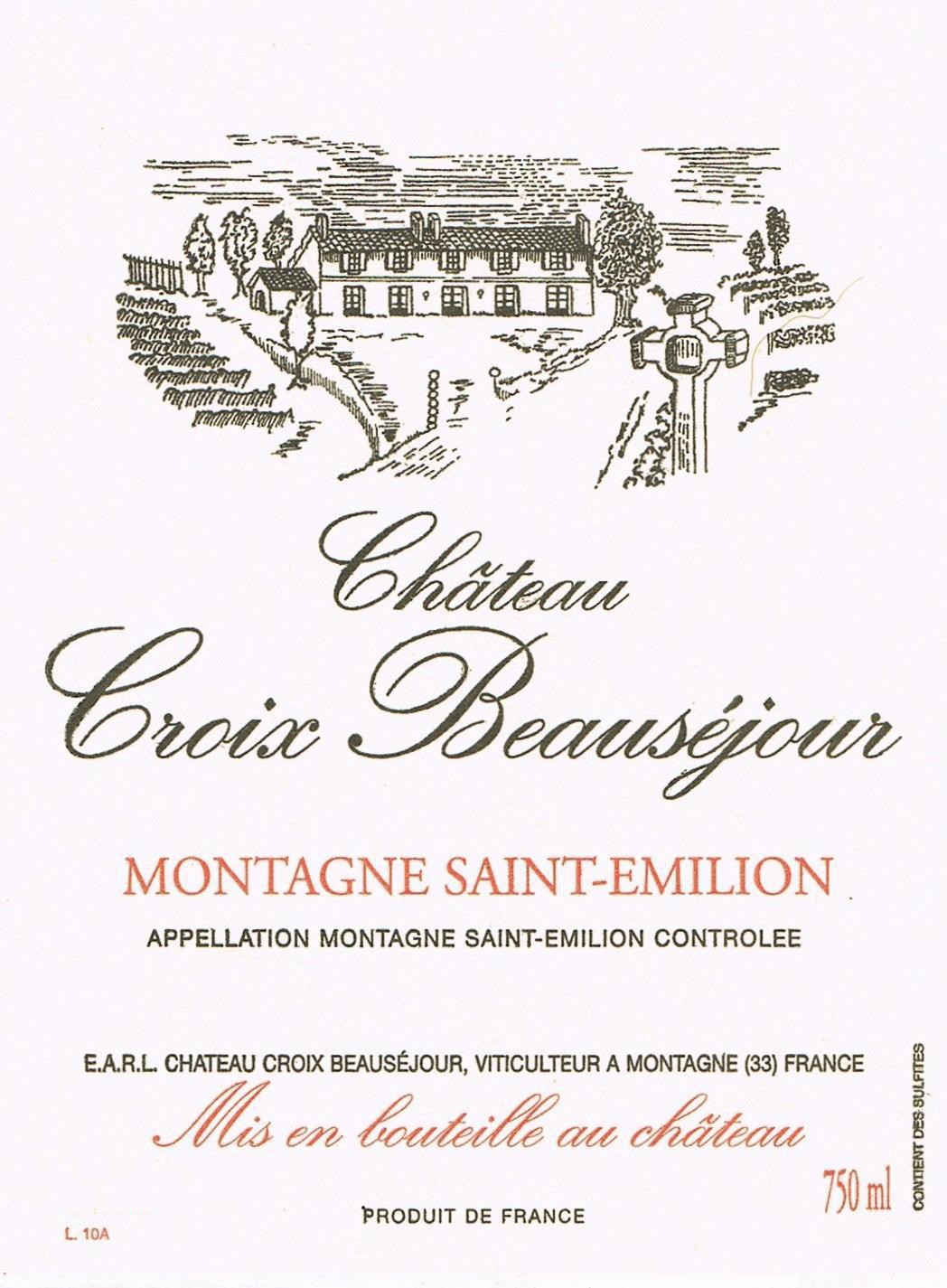 Chateau Croix Beausejour Montagne Saint Emilion