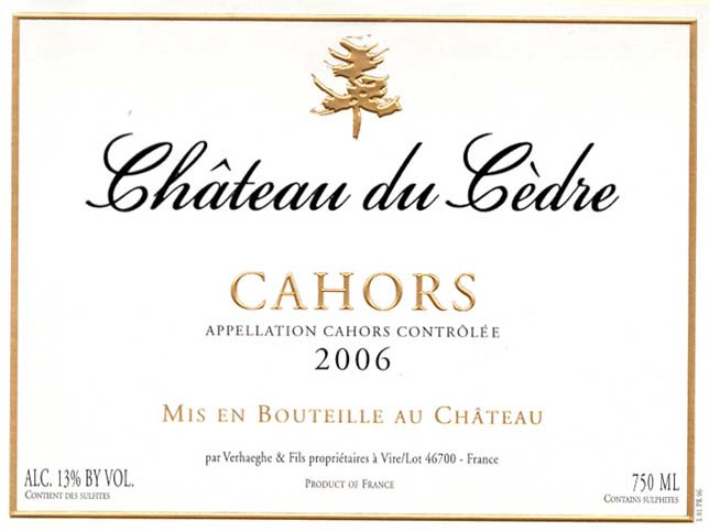 Château Du Cèdre Red Wine