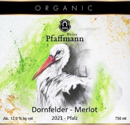 1616 Heinz Pfaffmann Organic Dornfelder Merlot 2021