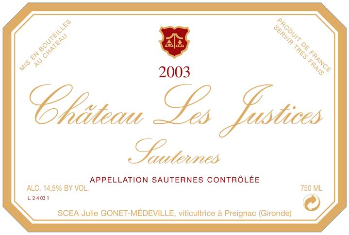 Château Les Justices Sauternes
