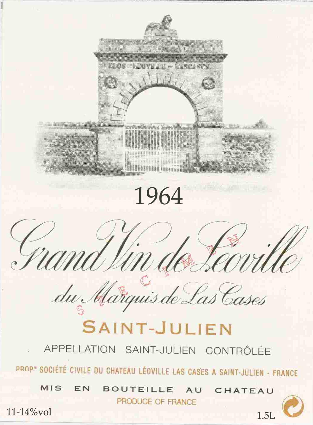 Grand Vin de Leoville du Marquis de Las Cases
