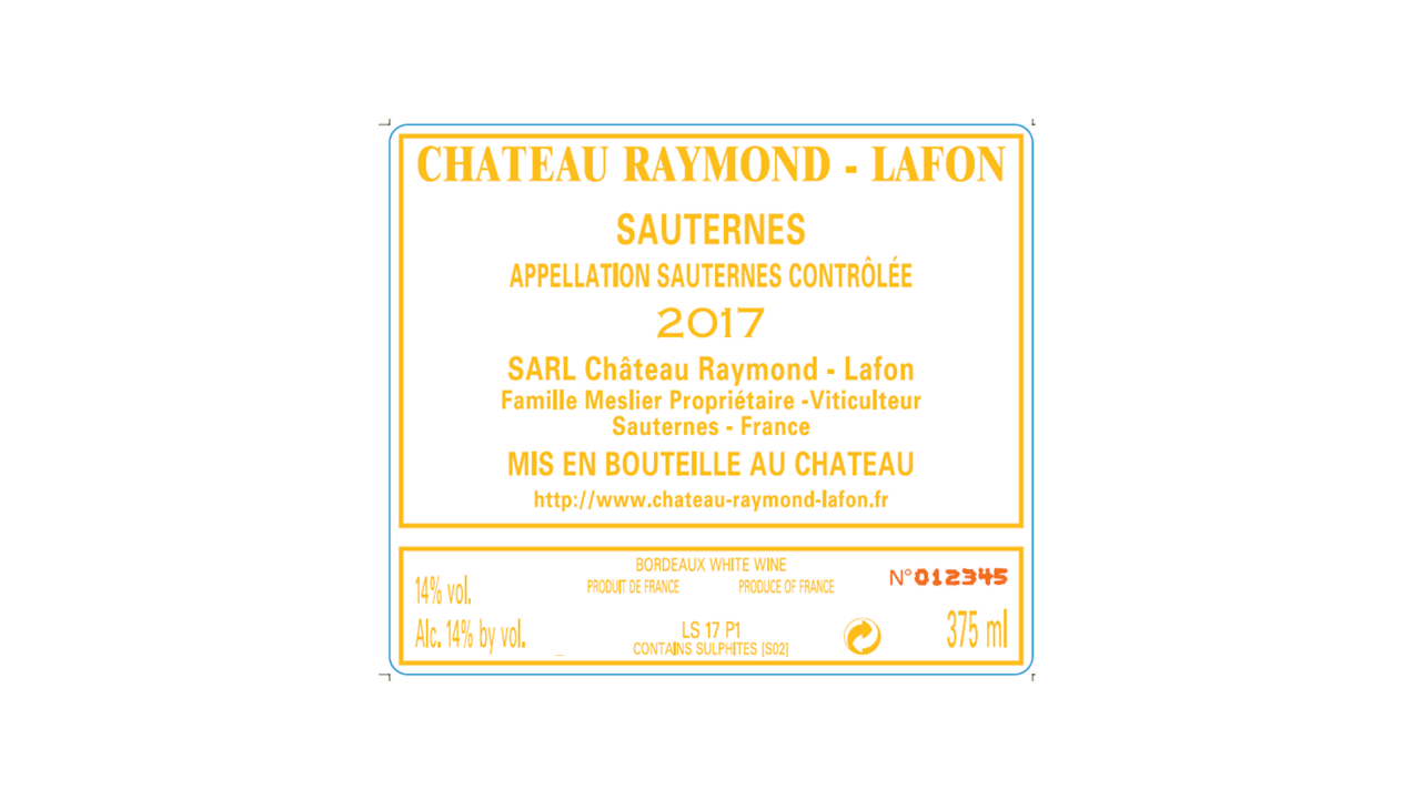 Chateau Raymond - Lafon Sauternes