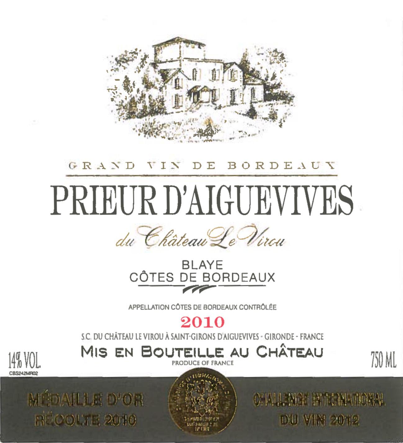 Cotes De Bordeaux Blaye Ac