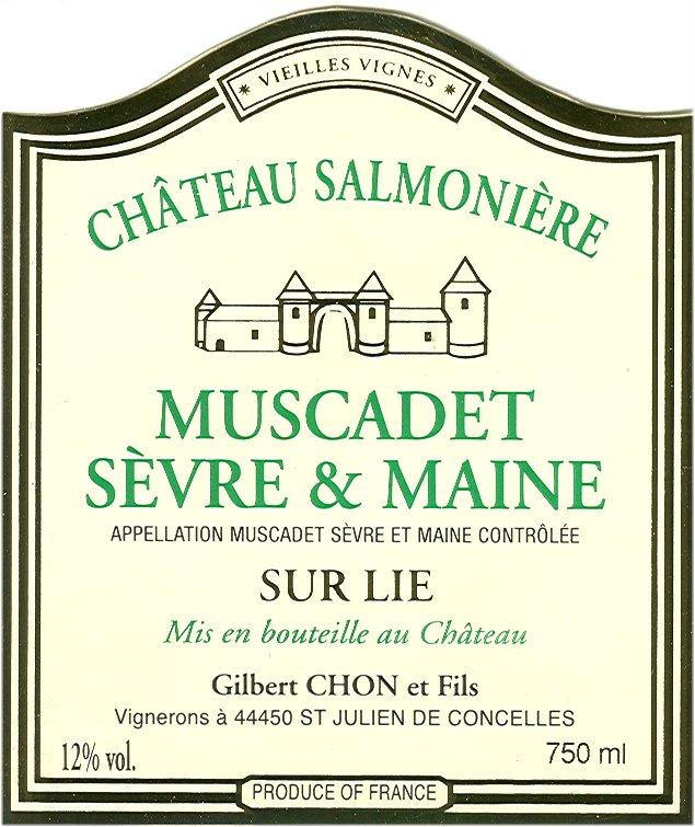 Chateau Salmoniere Muscadet Sevre Et Maine Sur Lie