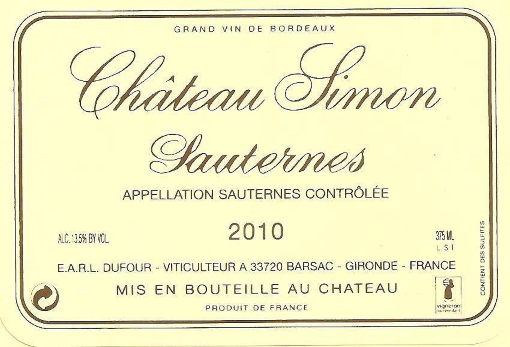 Chateau Simon Sauternes