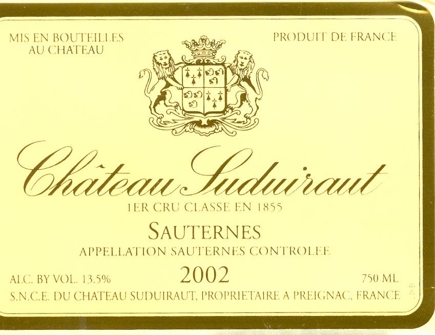 Sauternes Premier Cru Classe