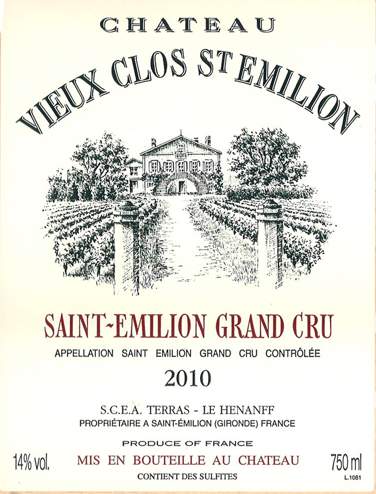 Vieux Clos Saint Emi Lion