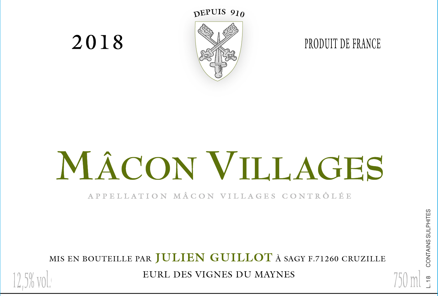 Clos Des Vignes Du Maynes White Burgundy