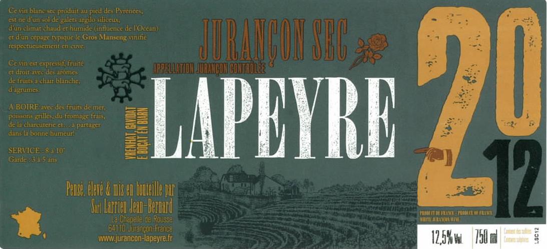 Clos Lapeyre Jurancon Sec