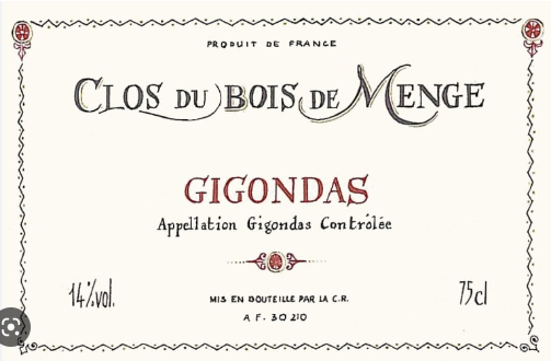 Clos Du Bois De Menge Gigondas