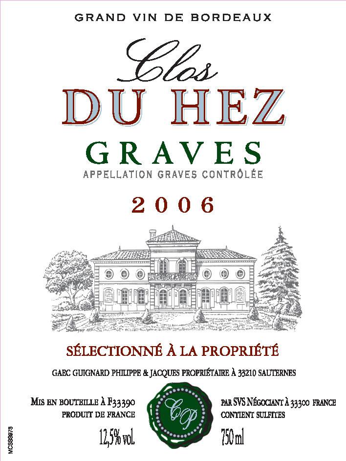 Clos Du Hez Graves