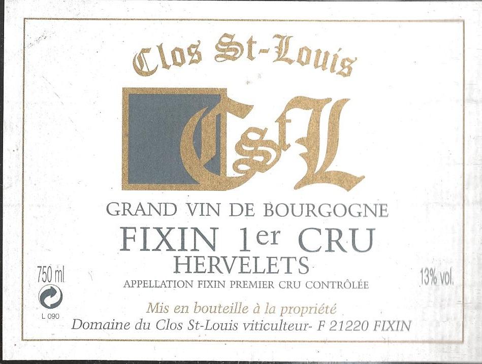 Fixin 1er Cru Hervelets