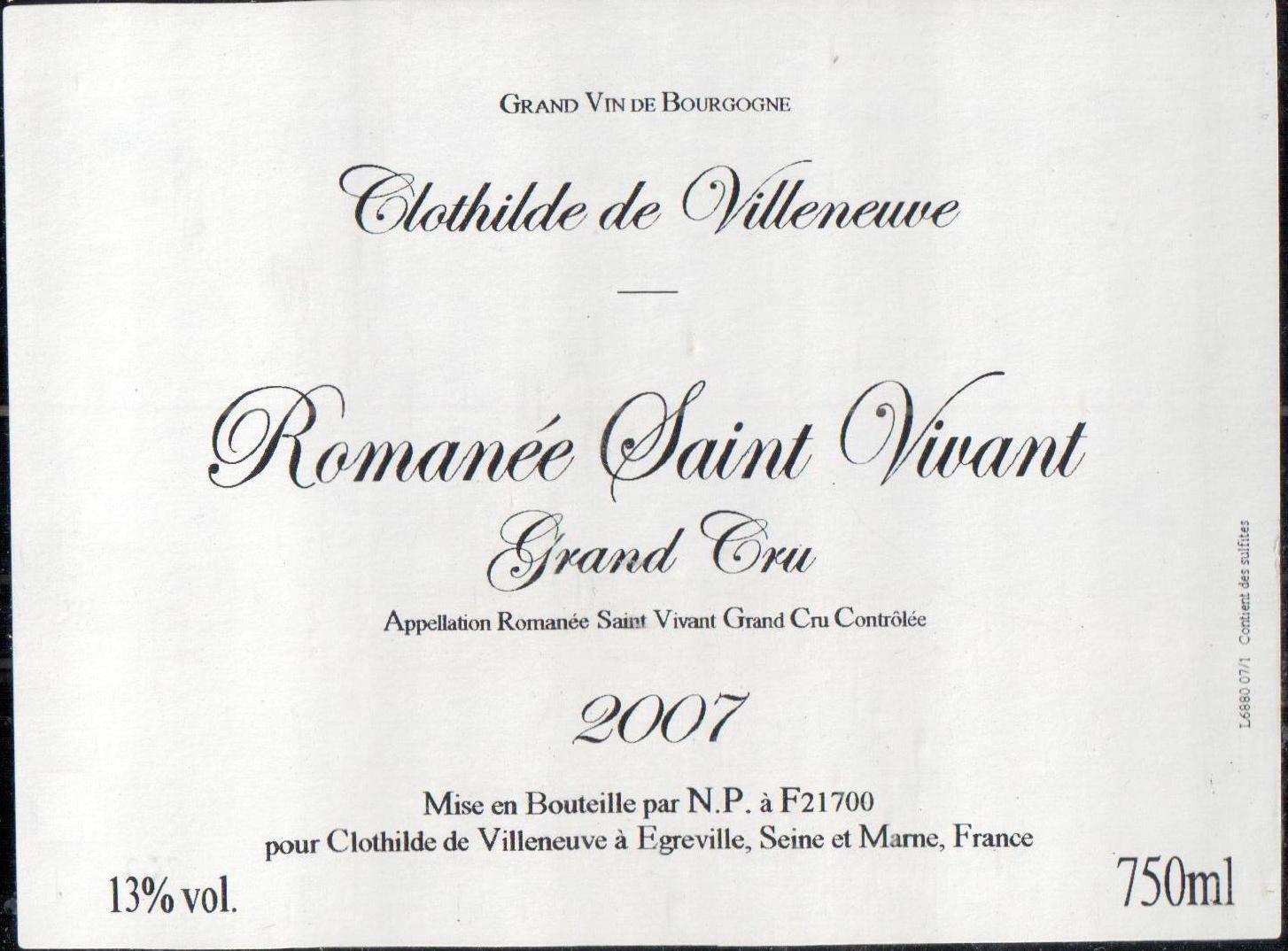 Romanée Saint Vivant
