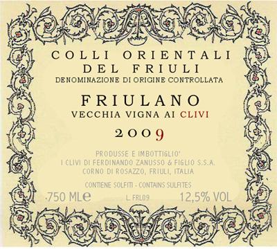 Friulano Vecchia Vigna ai Clivi