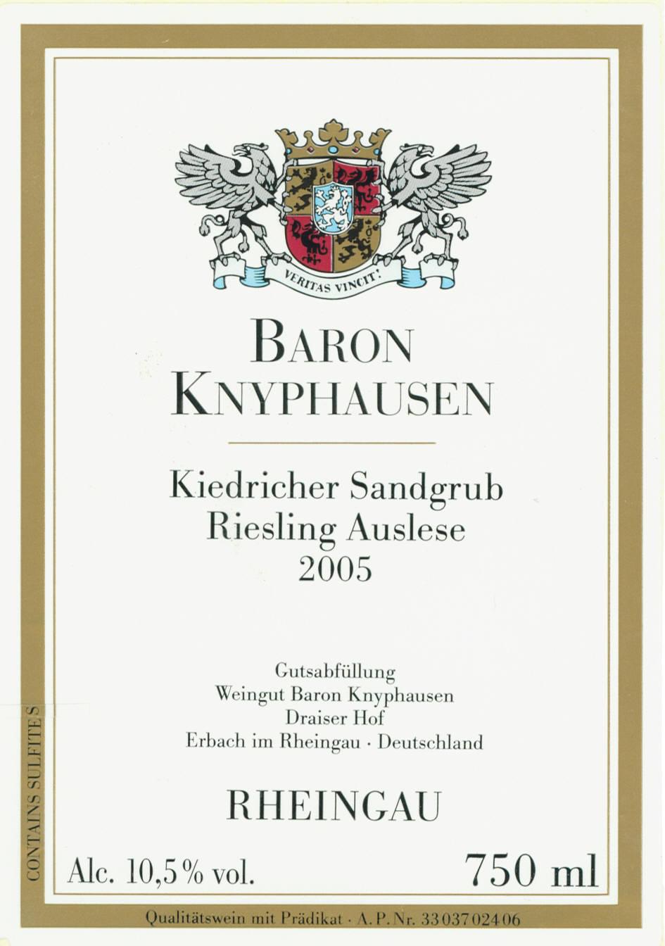 Kiedricher Sandgrub Riesling Auslese