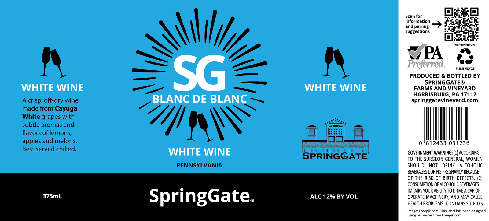 Sg Blanc De Blanc Wine