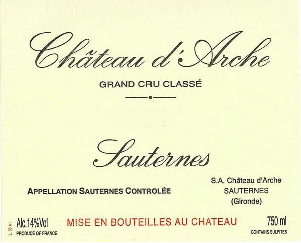 Château D'arche White Wine