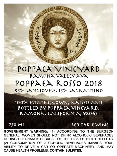 Poppaea Rosso 2018
