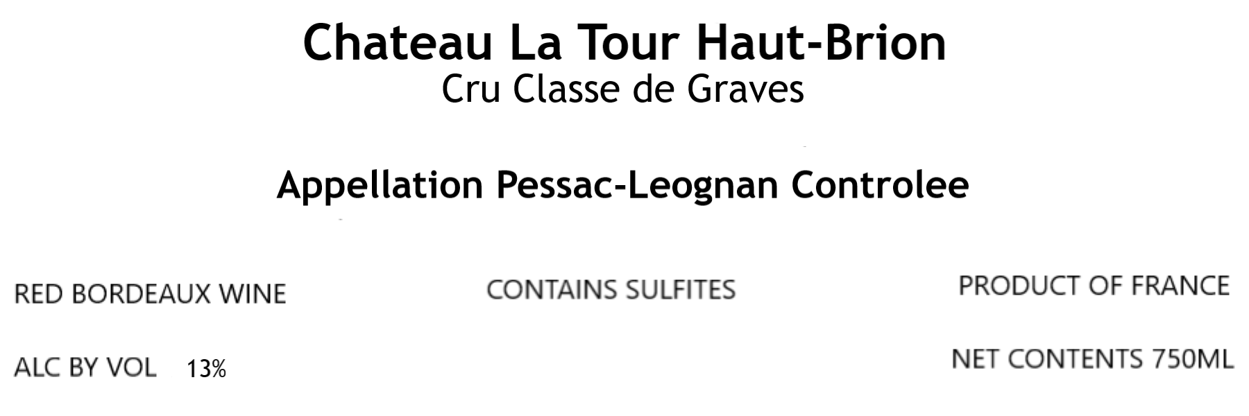 La Tour Haut - Brion