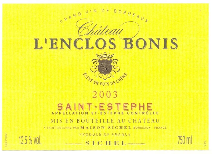Chateau L'enclos Bonis