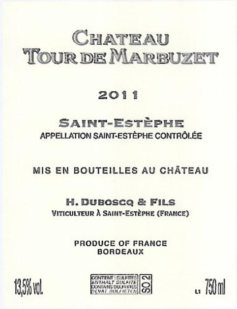 Chateau Tour De Marbuzet