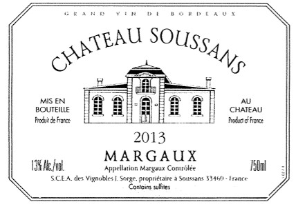 Grand Vin De Chateau Soussans