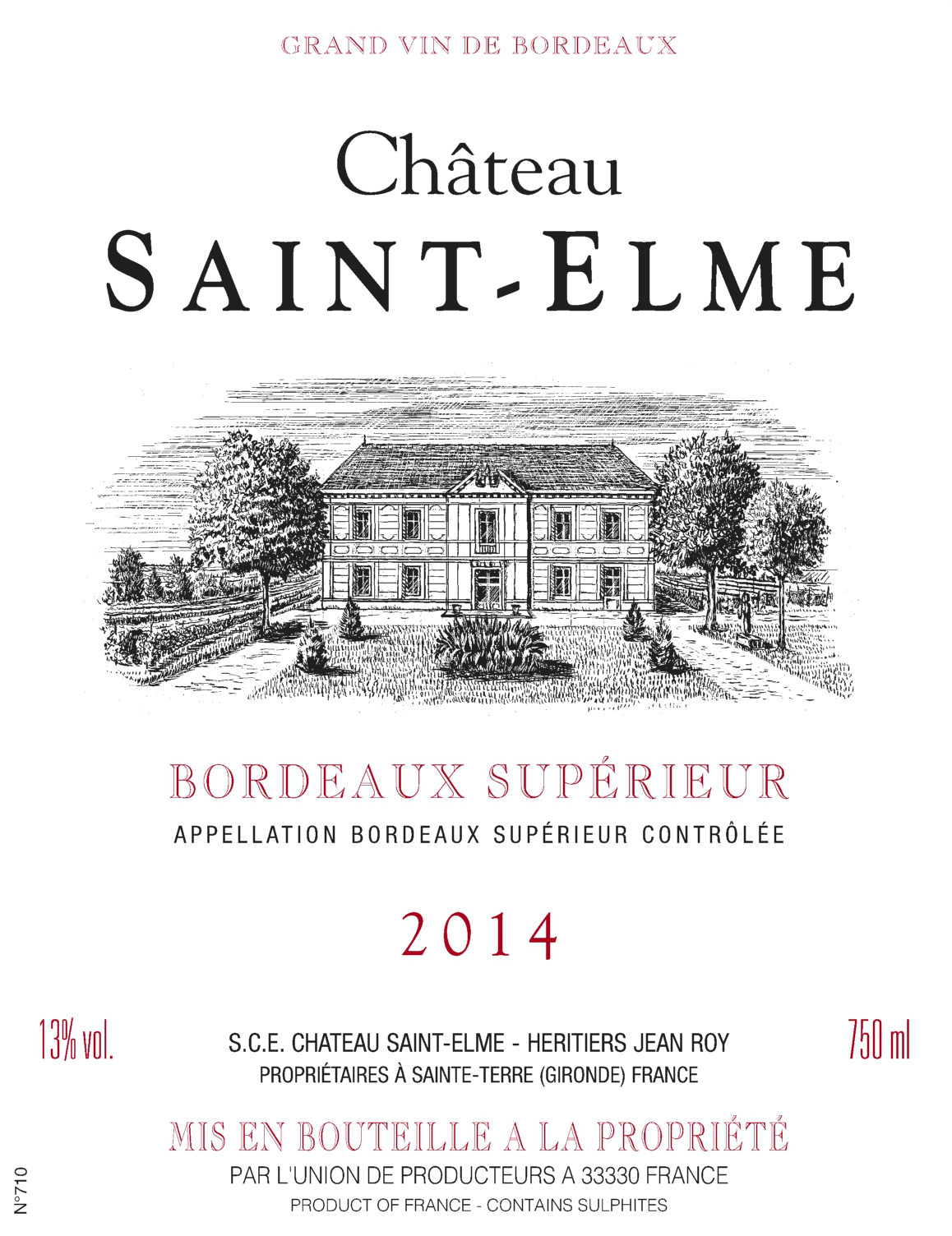 Château Saint Elme Bordeaux Supérieur
