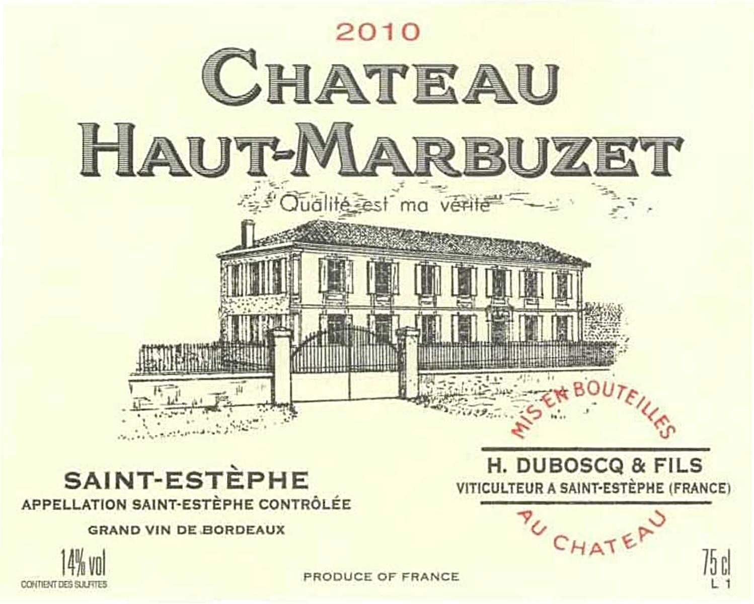Ch. Haut Marbuzet Saint-Estephe