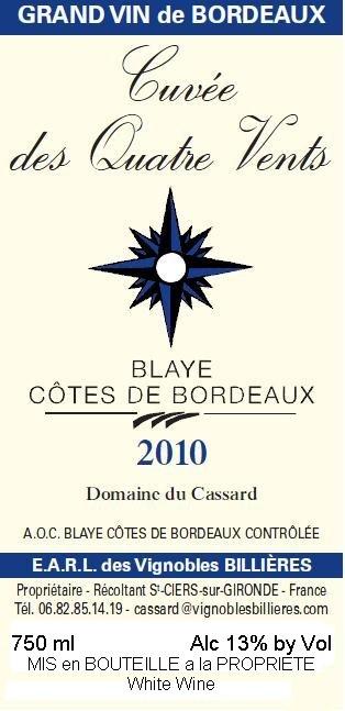 Cuvée des Quatre Vents
