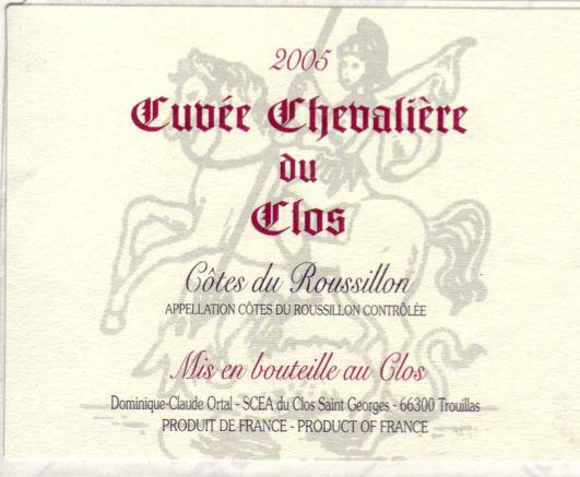 Cuvée Chevalière du Clos